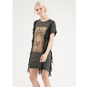 NEW TOPSHOP Janis Joplin Graphic Tunic Dress - 8